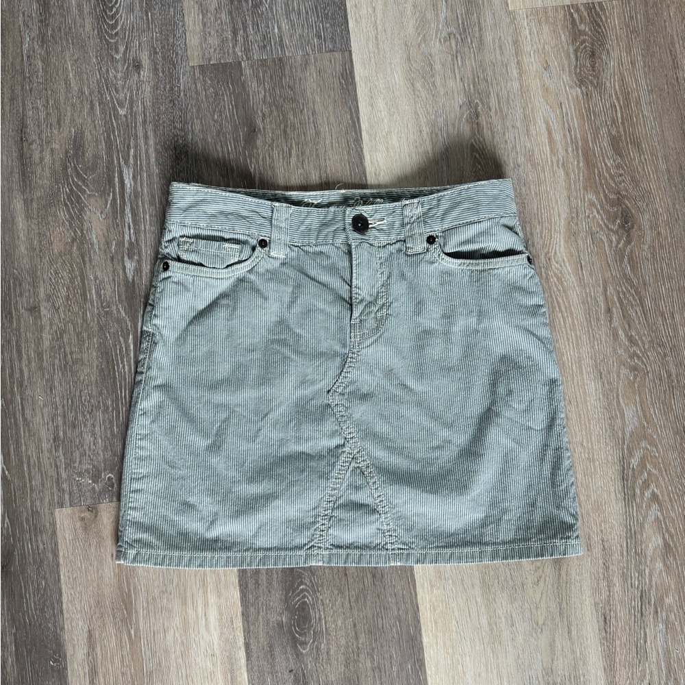 Stylish Corduroy Skirt in Blue